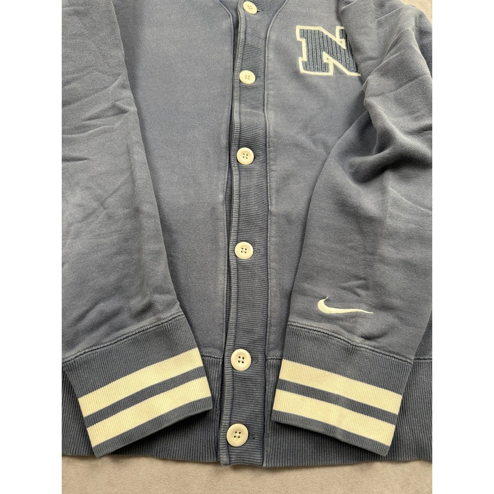 Nike Athletic Dept Jacket Mens Large Shawl Collar Button‎ Up Varsity Swoosh - Picture 3 of 14